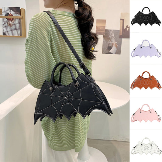 Spider Web Crossbody – Halloween PU Messenger Bag