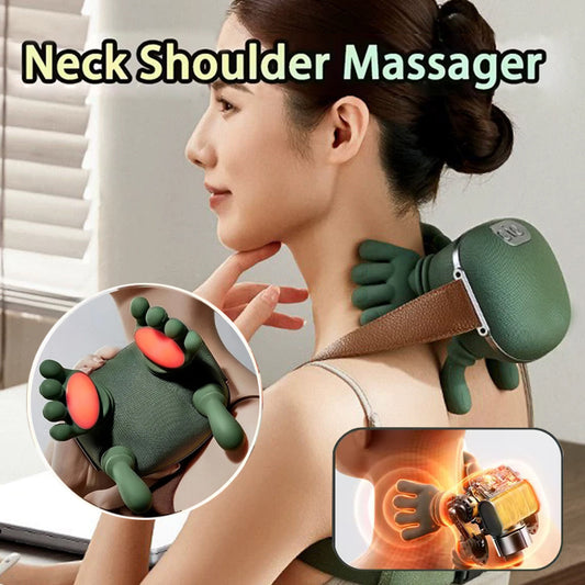 4D Wireless Neck & Shoulder Massager w/ Heat