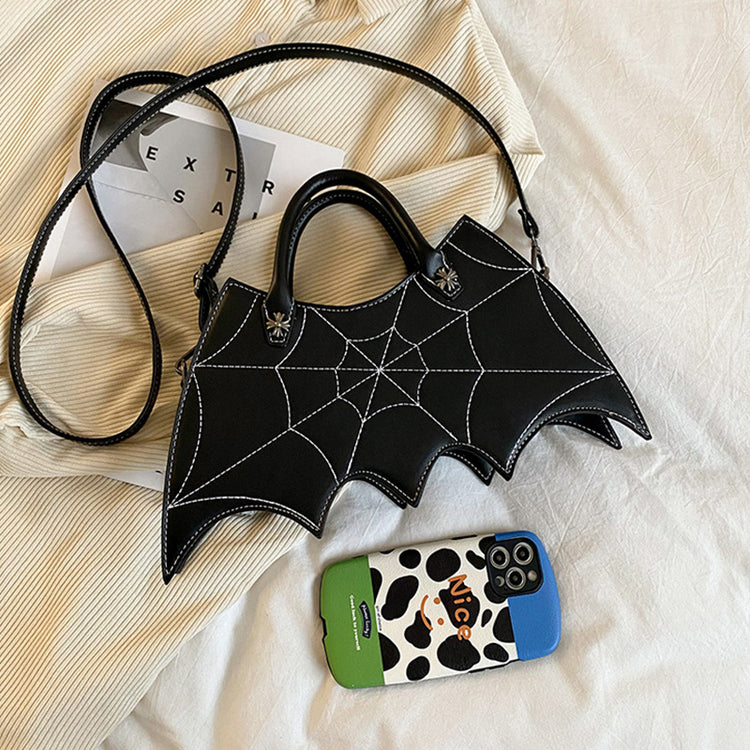 Spider Web Crossbody – Halloween PU Messenger Bag