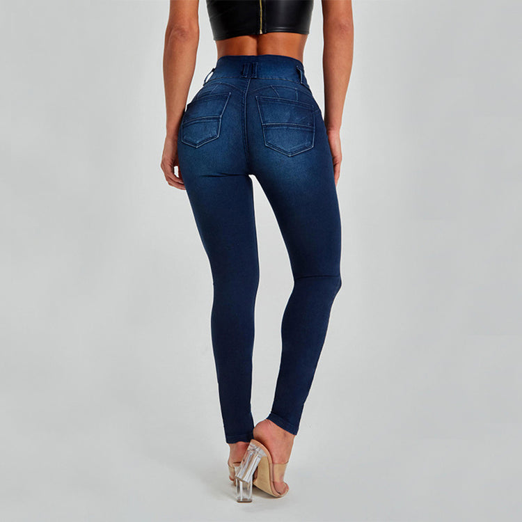 High Waist Skinny Jeans - Stretch & Shape Your Silhouette