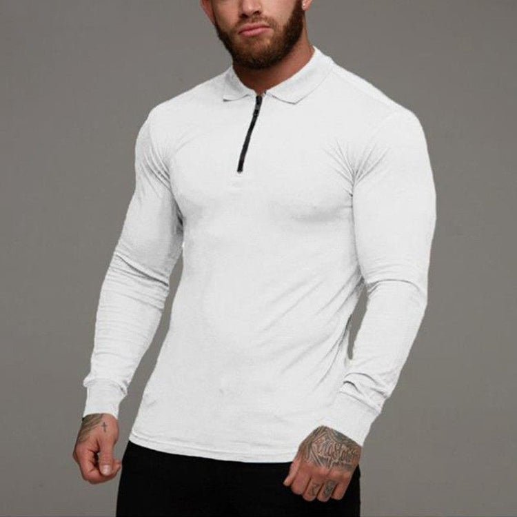 Men's Long Sleeve Slim Fit Polo Shirt – Splash Ink Design