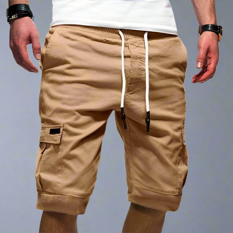 Men's Casual Jogger Sports Cargo Shorts – Military Style