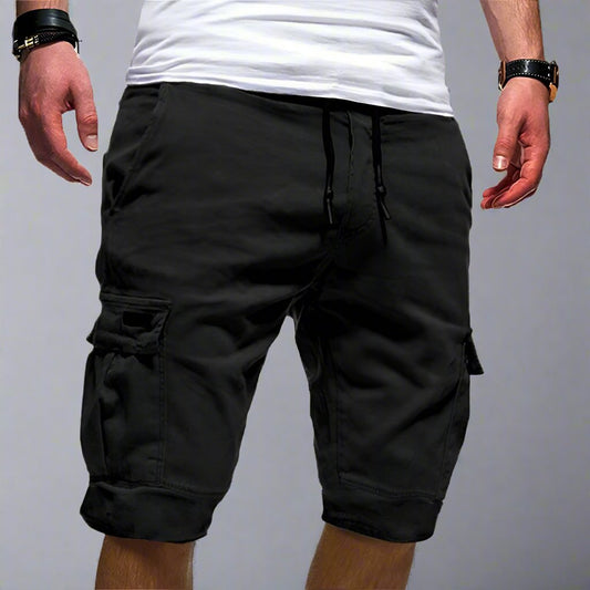 Men's Casual Jogger Sports Cargo Shorts – Military Style