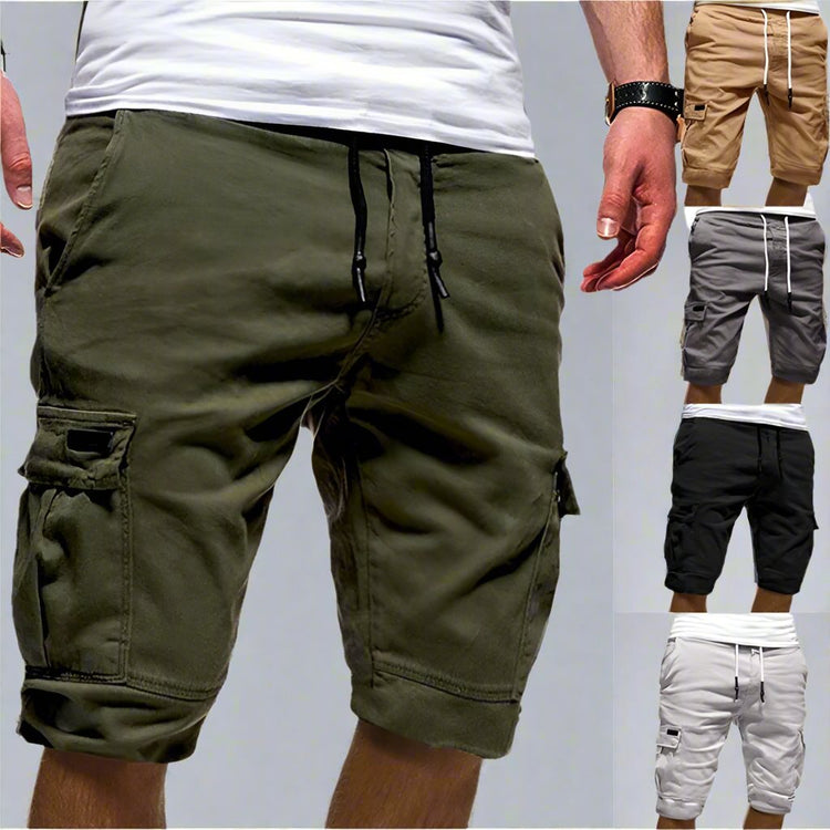 Men's Casual Jogger Sports Cargo Shorts – Military Style