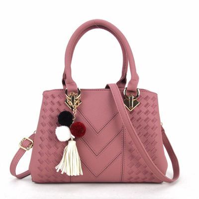PU Leather Top-Handle Handbag – Multi-Pocket Tote