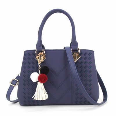 PU Leather Top-Handle Handbag – Multi-Pocket Tote