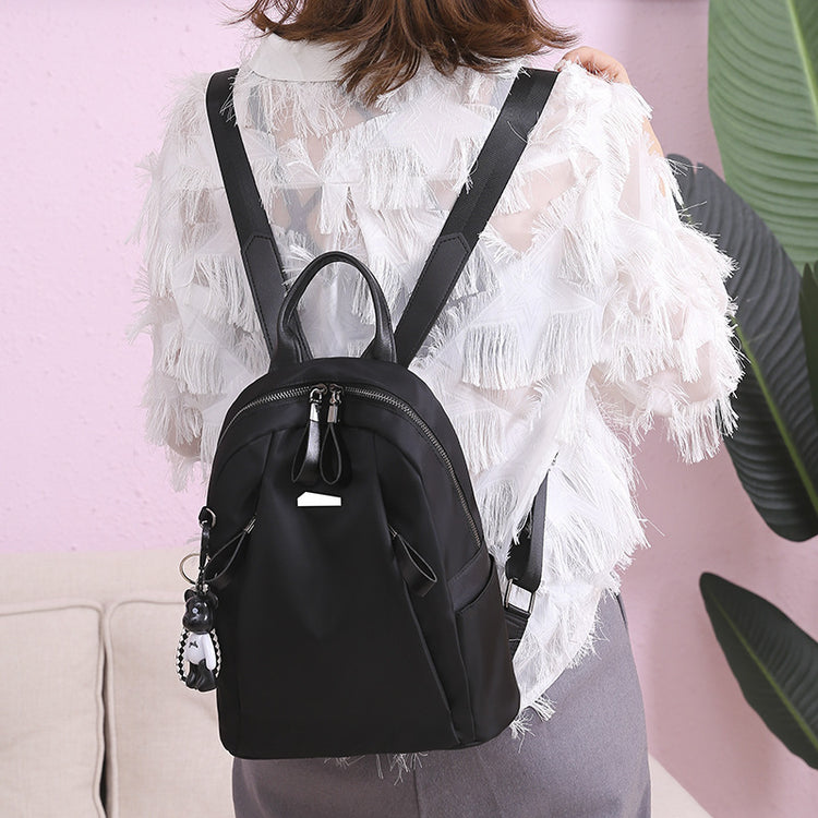 Ins Fashion Backpack Women - Solid School & Travel Bag