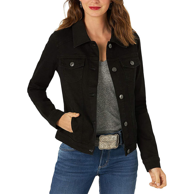 Slim-Fit Denim Coat – Women’s Stylish Cotton Jacket