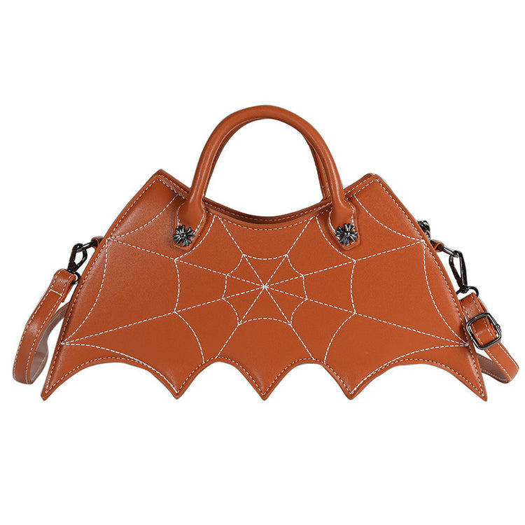 Spider Web Crossbody – Halloween PU Messenger Bag