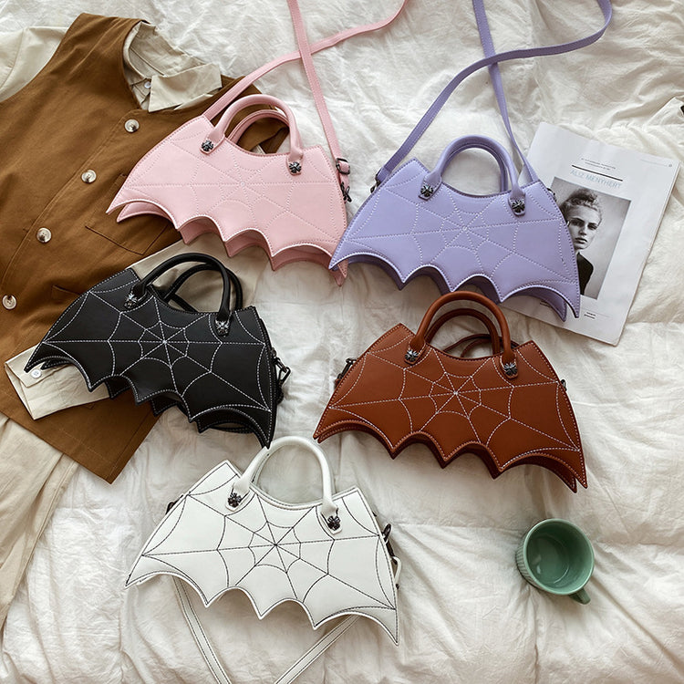 Spider Web Crossbody – Halloween PU Messenger Bag