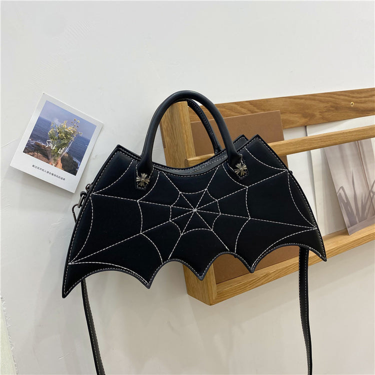 Spider Web Crossbody – Halloween PU Messenger Bag