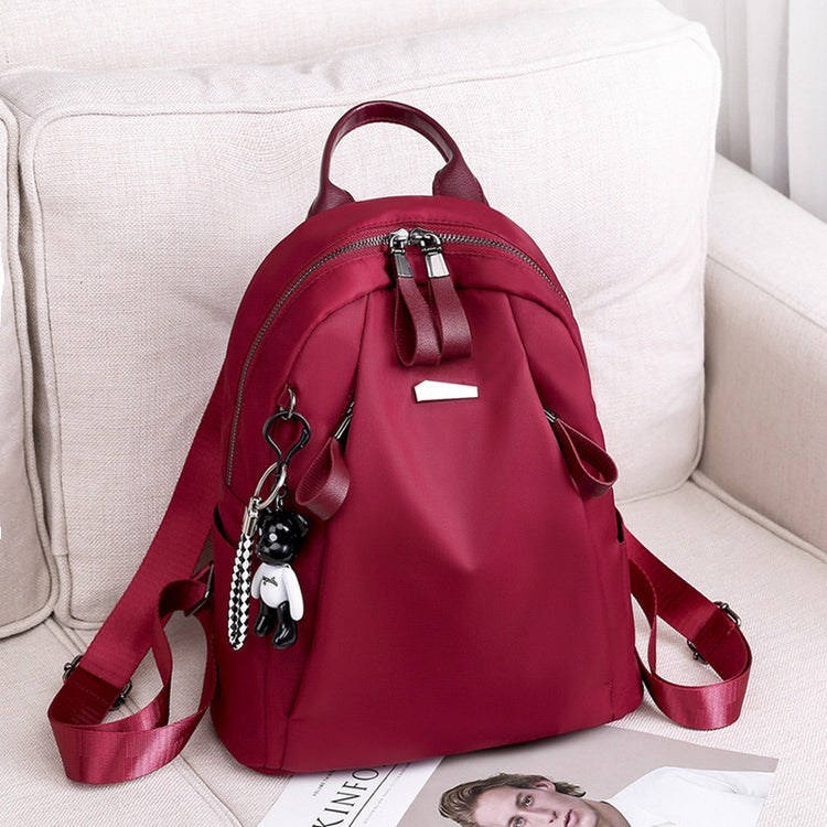 Ins Fashion Backpack Women - Solid School & Travel Bag