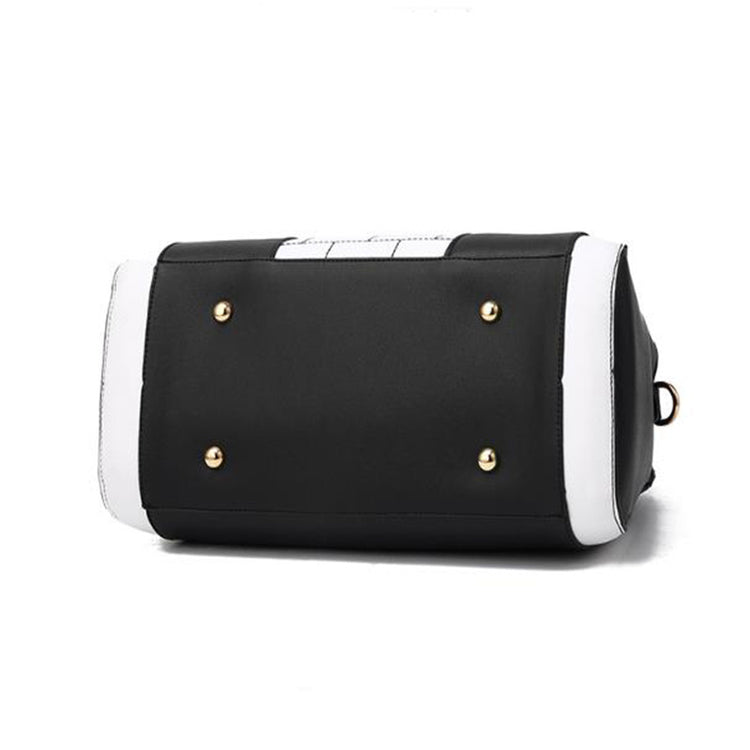 Large PU Shoulder Bag – Multi-Pocket Zip Tote
