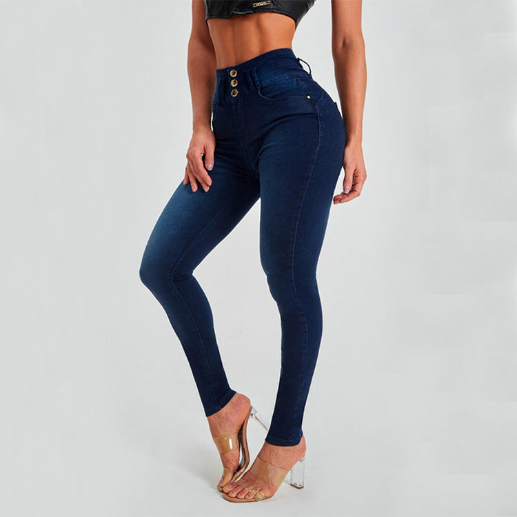 High Waist Skinny Jeans - Stretch & Shape Your Silhouette