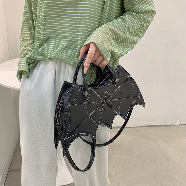 Spider Web Crossbody – Halloween PU Messenger Bag
