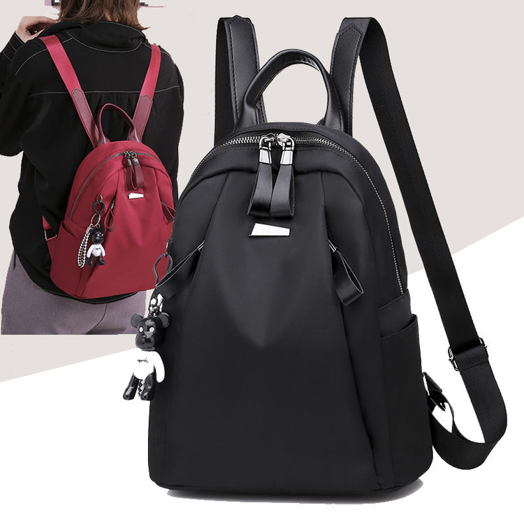 Ins Fashion Backpack Women - Solid School & Travel Bag