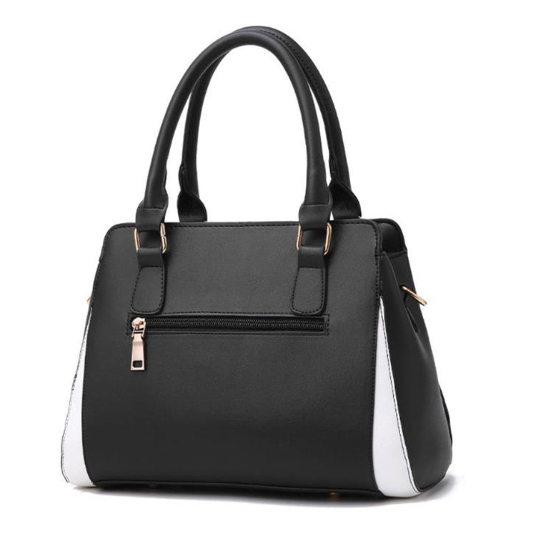 Large PU Shoulder Bag – Multi-Pocket Zip Tote