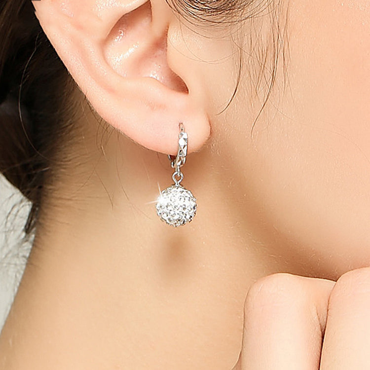 Elegant S925 Silver Rhinestone Summer Earrings