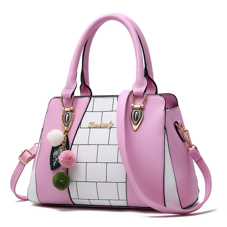 Large PU Shoulder Bag – Multi-Pocket Zip Tote